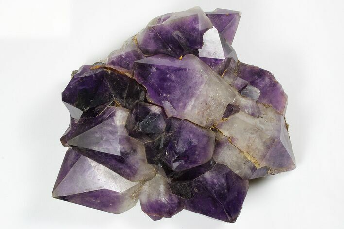 Deep Purple Amethyst Crystal Cluster With Huge Crystals #185433